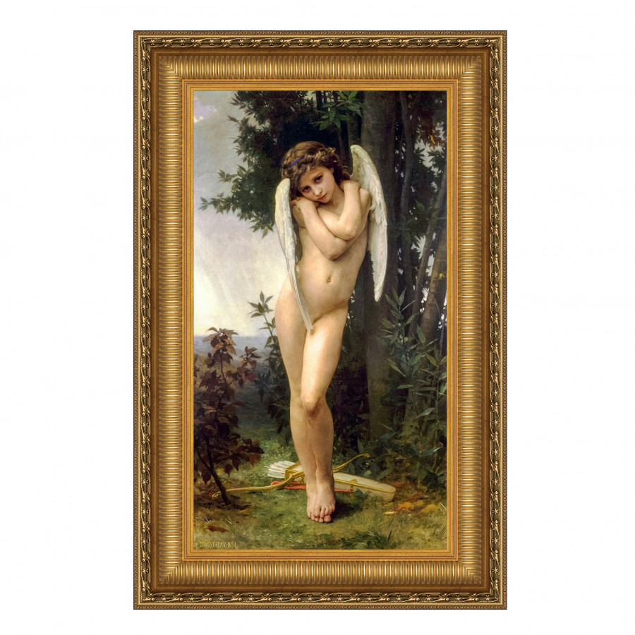 Toscano - L’amour Mouille Cupid Framed Canvas Replica Painting