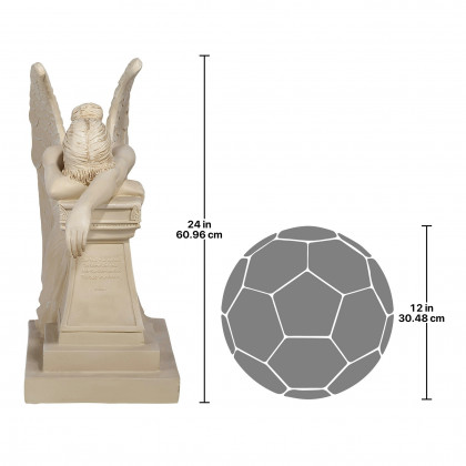 Toscano Angel of Grief Monument Statue - Large