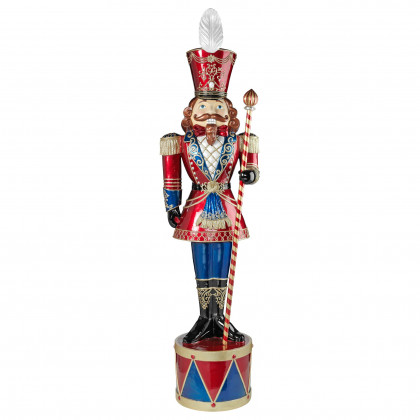 Toscano - Illuminated Bavarian Style Holiday Nutcracker Statue