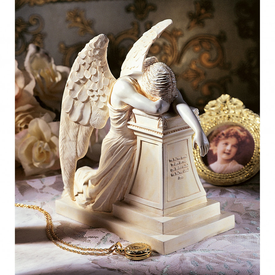 Toscano Angel of Grief Monument Statue - Small