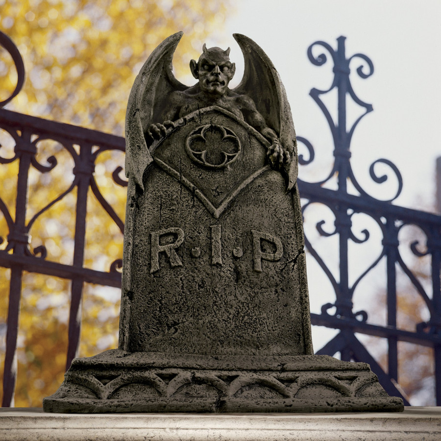 Toscano - Vampire Demon Tombstone Statue