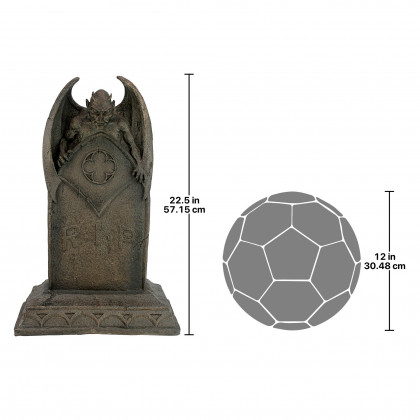 Toscano - Vampire Demon Tombstone Statue