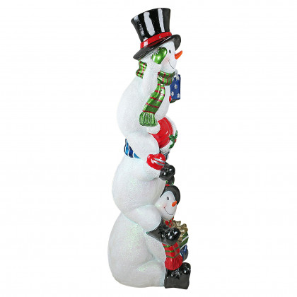 Toscano SnowBro Illuminated Snowman Holiday Statue - Large