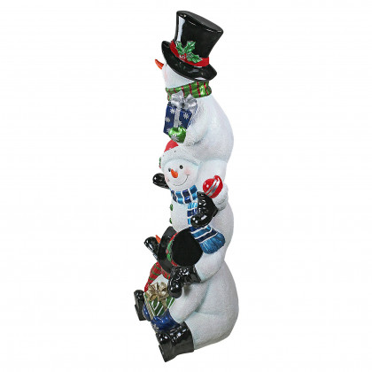 Toscano SnowBro Illuminated Snowman Holiday Statue - Large