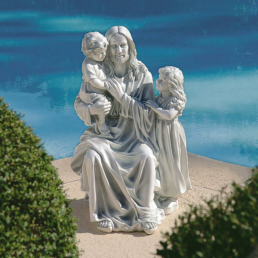 Toscano - Jesus Loves the Little Children Garden Statue