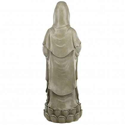 Toscano - Goddess Guan Yin Standing on a Lotus Statue