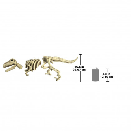 Toscano - Raptor Dinosaur Skeleton Fossil Garden Statue