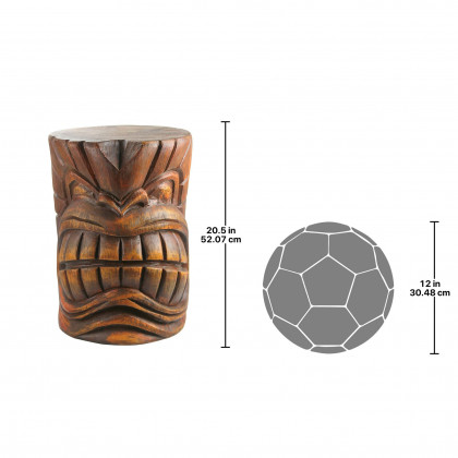 Toscano - The Kanaloa (Teeth) Grand Tiki Sculptural Table in Designer Resin
