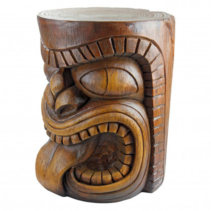 Toscano - The Lono (Tongue) Grand Tiki Sculptural Table in Designer Resin