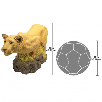 Toscano - Lioness on the Prowl Statue
