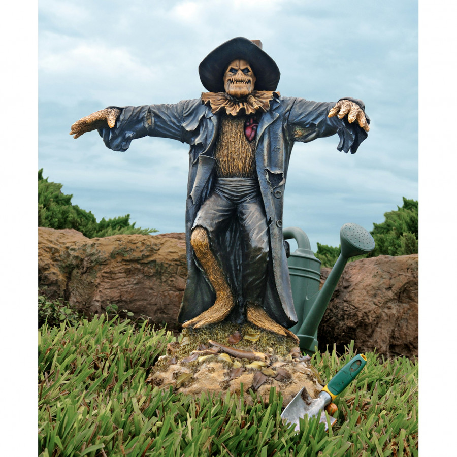 Toscano - Harvest of Evil Garden Scarecrow Statue