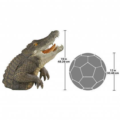 Toscano - Snapping Swamp Gator Statue