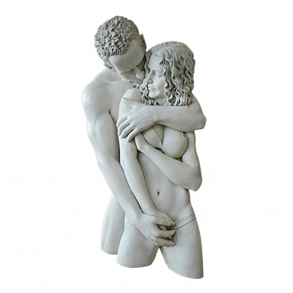 Toscano - Engulfing Embrace Lovers Wall Sculpture