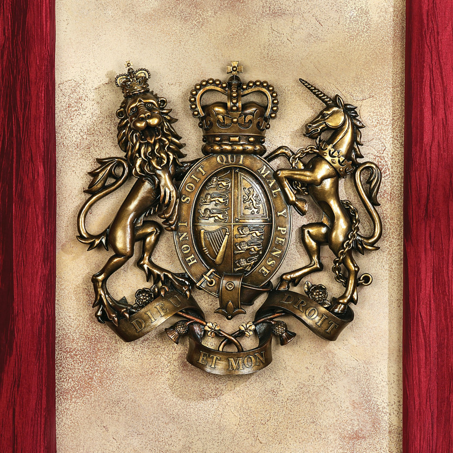 Toscano - Royal Coat of Arms of Great Britain Wall Sculpture