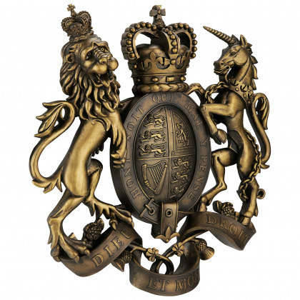 Toscano - Royal Coat of Arms of Great Britain Wall Sculpture