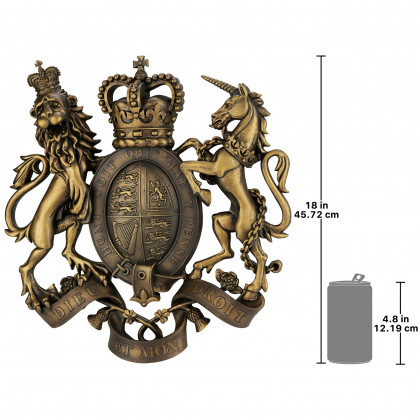 Toscano - Royal Coat of Arms of Great Britain Wall Sculpture