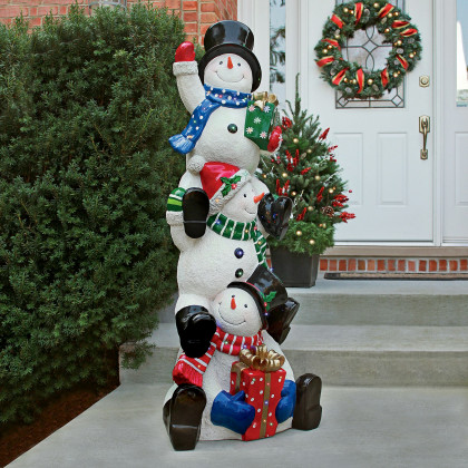 Toscano SnowBro Illuminated Snowman Holiday Statue - Giant
