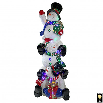 Toscano SnowBro Illuminated Snowman Holiday Statue - Giant