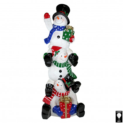 Toscano SnowBro Illuminated Snowman Holiday Statue - Giant
