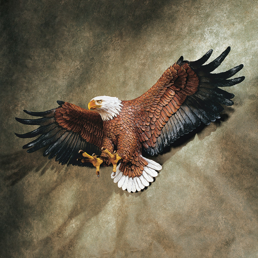 Toscano Freedom Pride American Eagle Wall Sculpture - Large