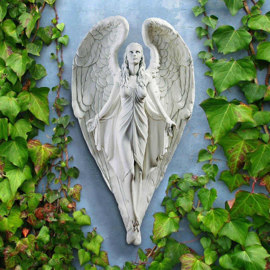 Toscano - Spiritual Path Angel Wall Sculpture