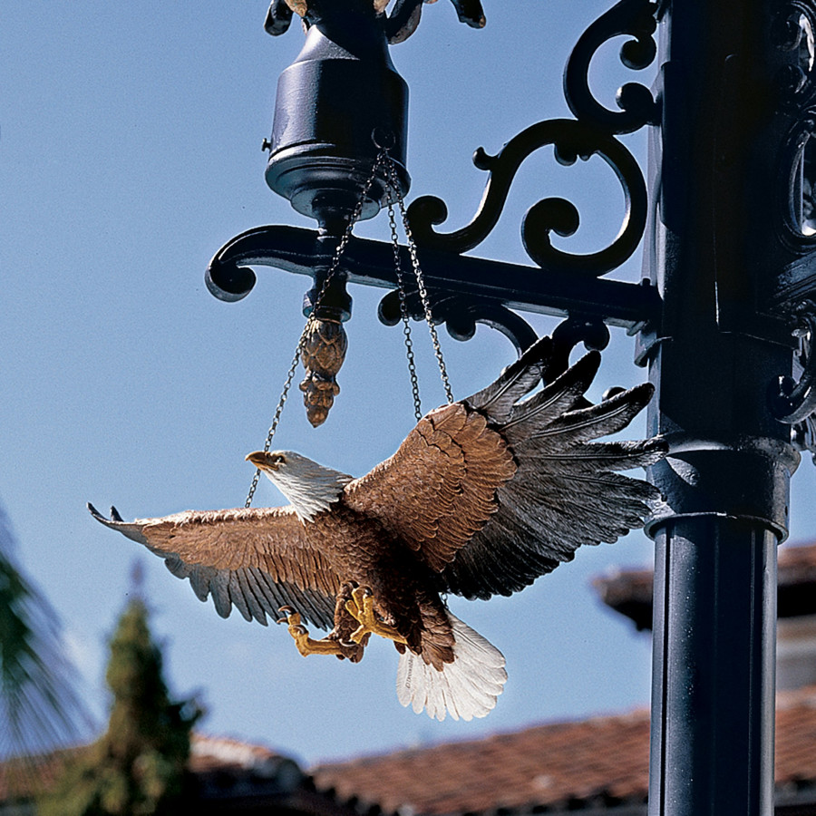 Toscano - Flight of Freedom Hanging Eagle Sculpture