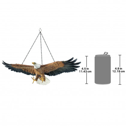 Toscano - Flight of Freedom Hanging Eagle Sculpture