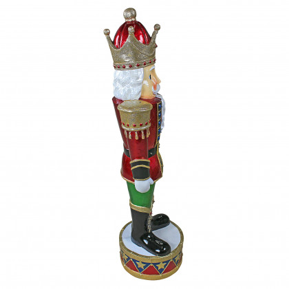 Toscano - Illuminated Bavarian-Style Holiday Nutcracker Statue