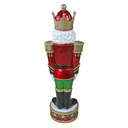 Toscano - Illuminated Bavarian-Style Holiday Nutcracker Statue