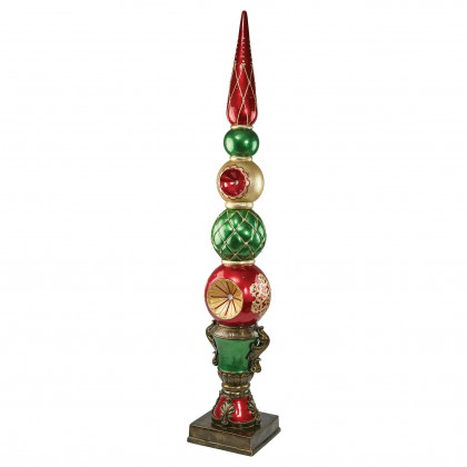 Toscano - Ornament Topiary Illuminated Holiday Statue