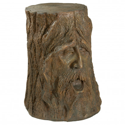 Toscano - The Odin Tree Stump Sculptural Table in Designer Resin
