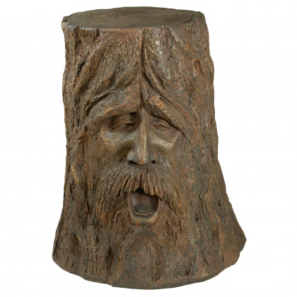 Toscano - The Odin Tree Stump Sculptural Table in Designer Resin