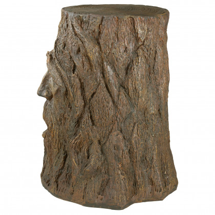 Toscano - The Odin Tree Stump Sculptural Table in Designer Resin