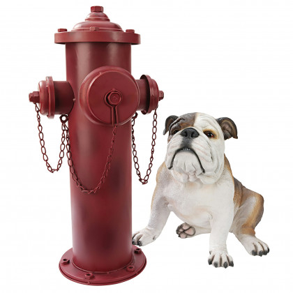 Toscano Vintage Metal Fire Hydrant Statue - Large