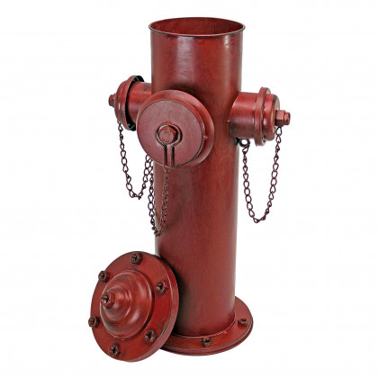 Toscano Vintage Metal Fire Hydrant Statue - Large