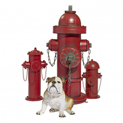 Toscano Vintage Metal Fire Hydrant Statue - Large