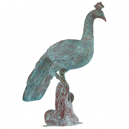 Toscano - Pleasant Peacock Garden Statue