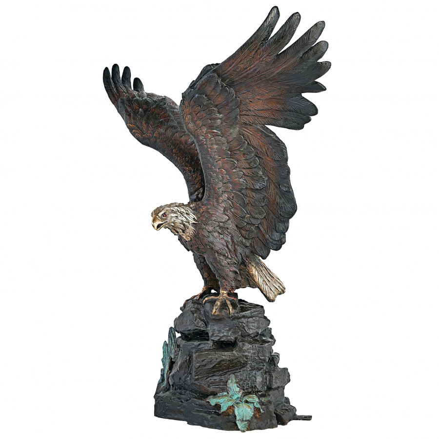 Toscano - Strength and Patriotism Bald Eagle Garden Statue