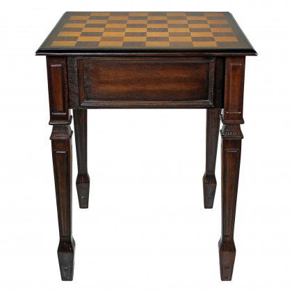 Toscano - Walpole Manor Gaming Chess Table in Walnut, Wood