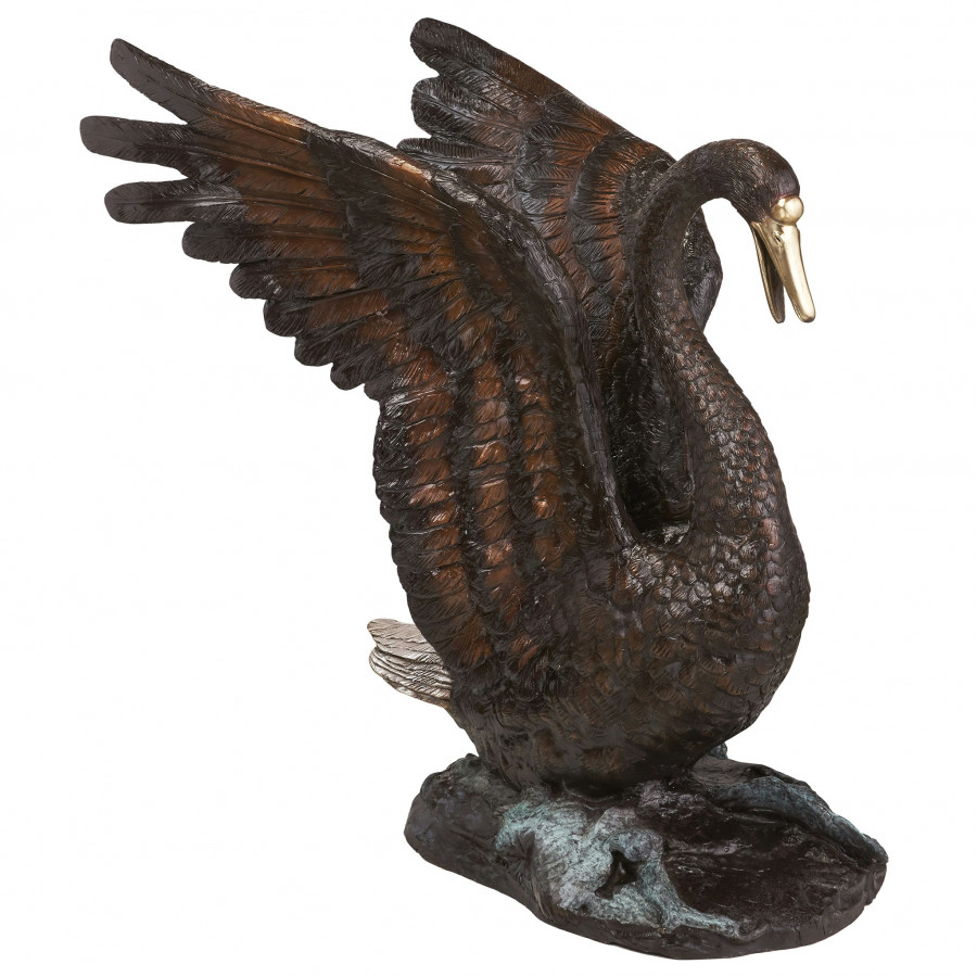 Toscano - Grace and Beauty Grand Swan Garden Statue