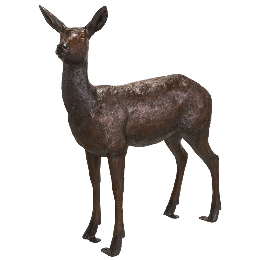 Toscano - Standing Doe Deer Garden Statue