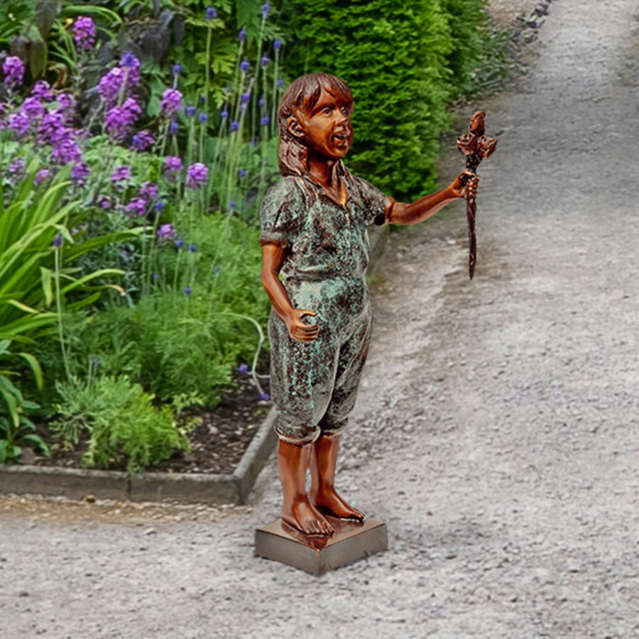 Toscano - Olivia Roses Flower Girl Garden Statue