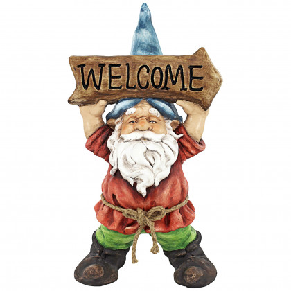 Toscano - Welcoming Willie Garden Gnome Greeter Statue