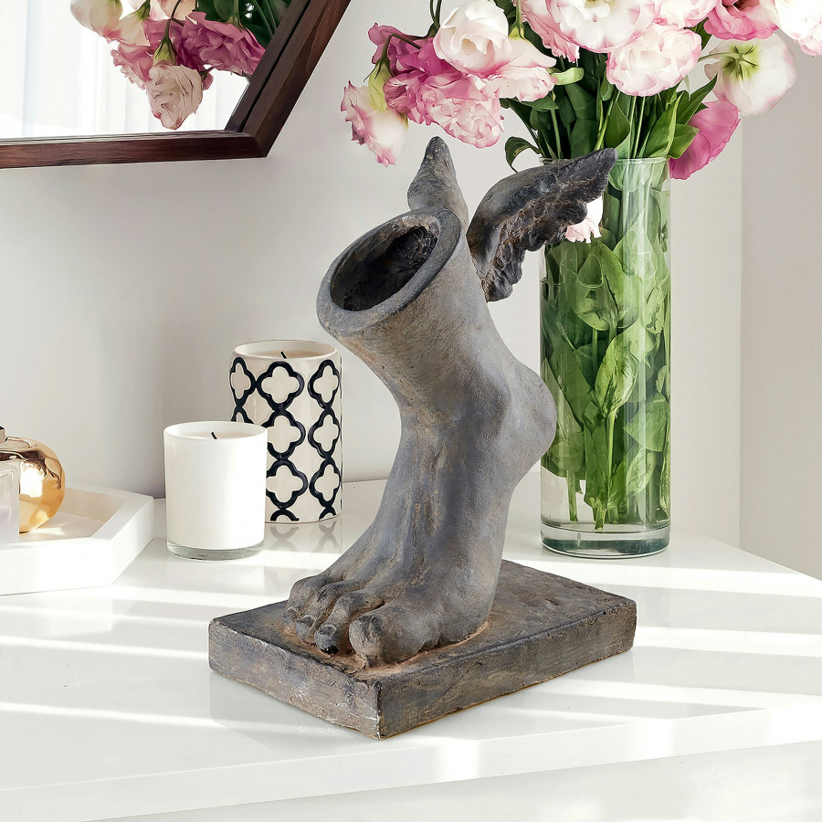 Toscano - Wings of Mercury Roman Messenger God Sculptural Vase