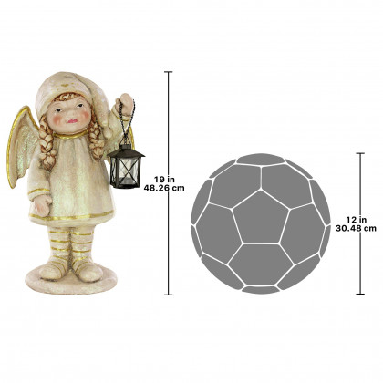 Toscano - Noelle Shines the Christmas Light Holiday Angel Statue