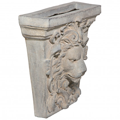 Toscano - Gotham Lion Architectural Keystone Wall Pocket
