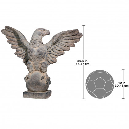 Toscano - Memorial of Courage Eagle Architectural Artifact Statue