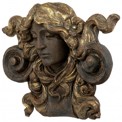 Toscano - Art Nouveau Female Mascaron Architectural Wall Pocket Sculpture