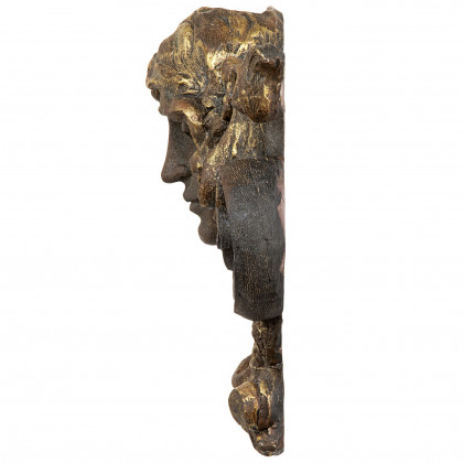 Toscano - Art Nouveau Female Mascaron Architectural Wall Pocket Sculpture