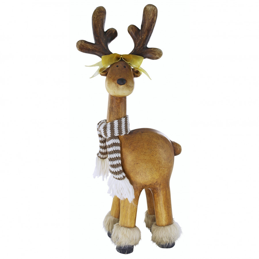 Toscano - Santa Second Team Holiday Reindeer Statue